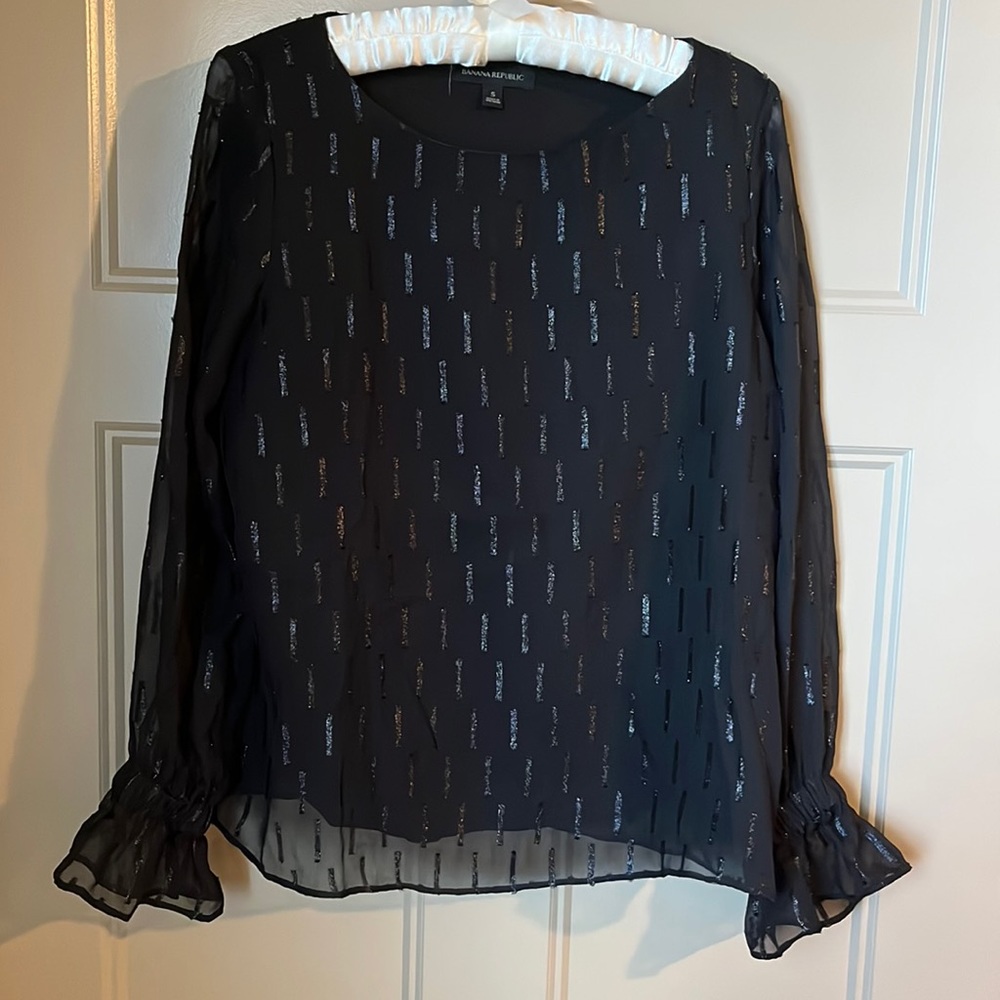 Banana Republic sparkly blouse